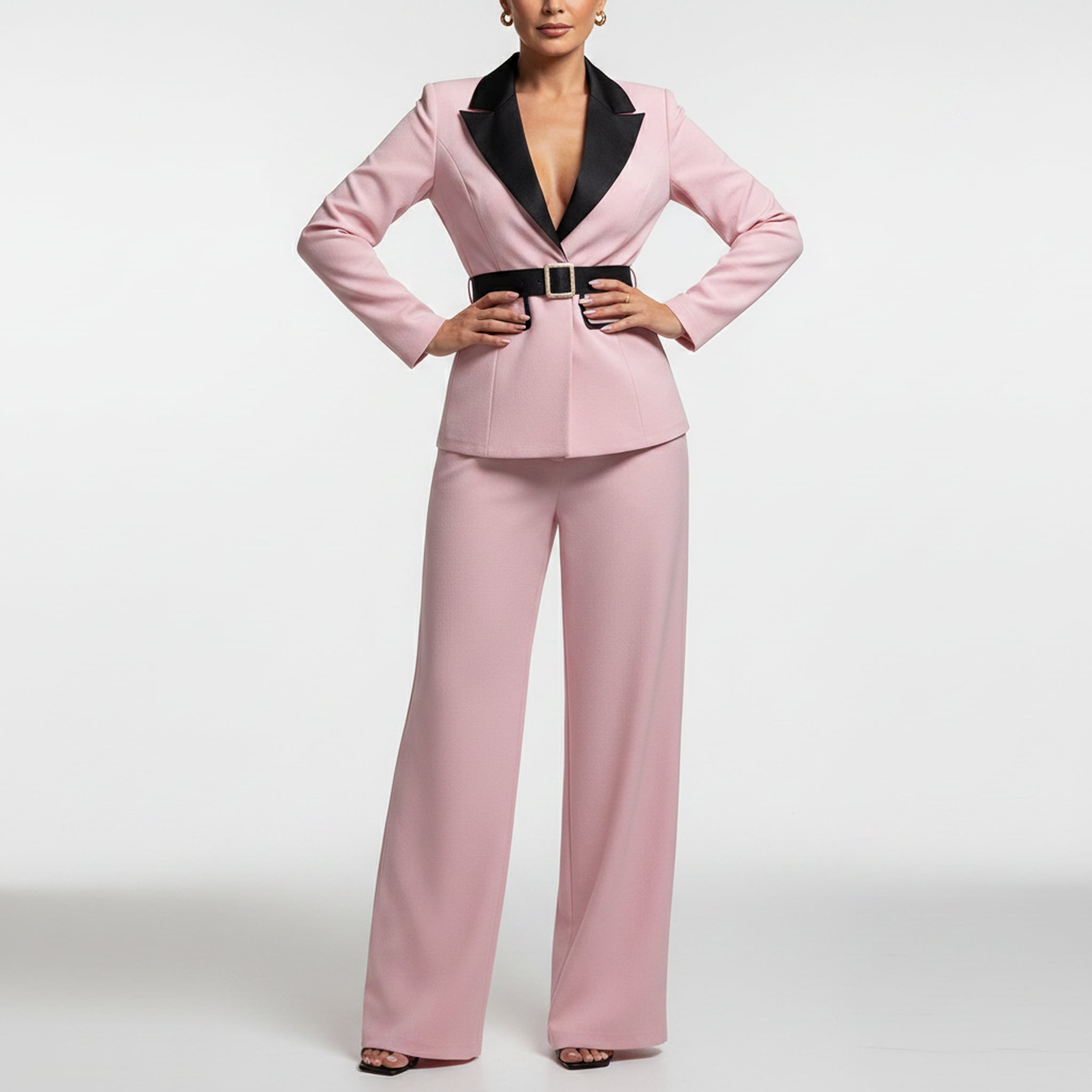 Léa Elegant Two-Piece Straight-Leg Suit