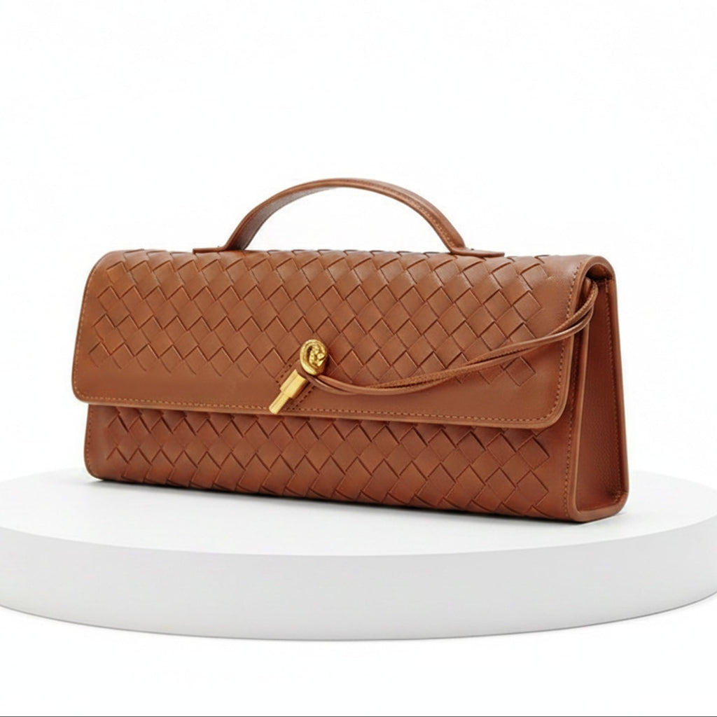 Élise Vegan Leather Baguette Clutch Bag