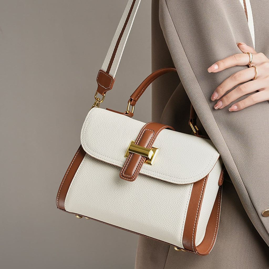Élise Top-Layer Leather Crossbody Purse