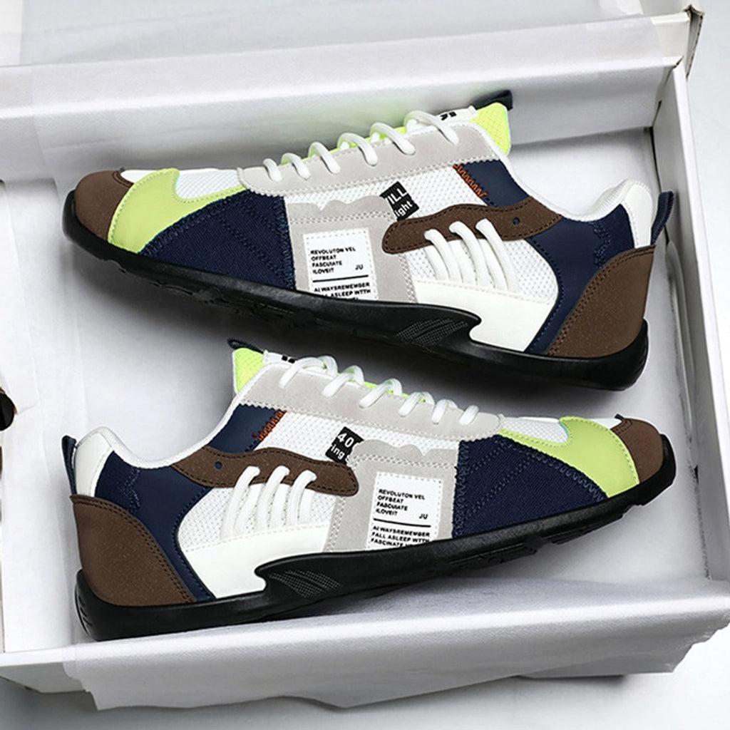 Jonathan Vintage Patchwork Low-Top Trainer