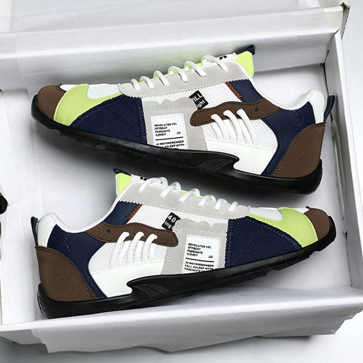 Jonathan Vintage Patchwork Low-Top Trainer