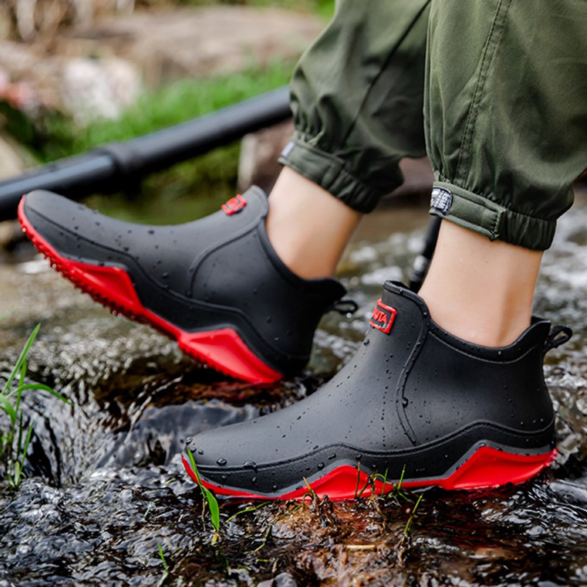 Landstrider Non-Slip Waterproof PVC Rain Boots
