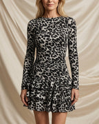Rosella Fall Pleated Long Sleeves Dress