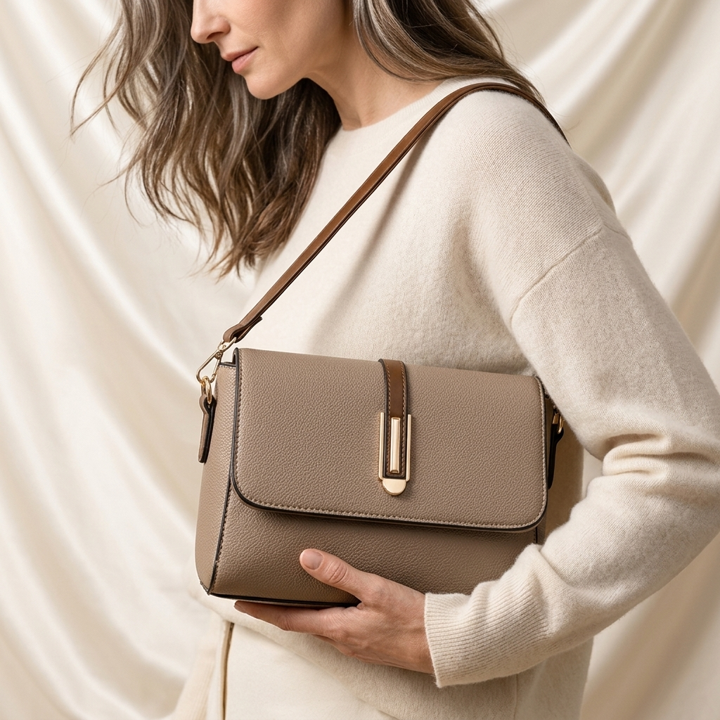 Penelope Vegan Leather Dual-Strap Crossbody