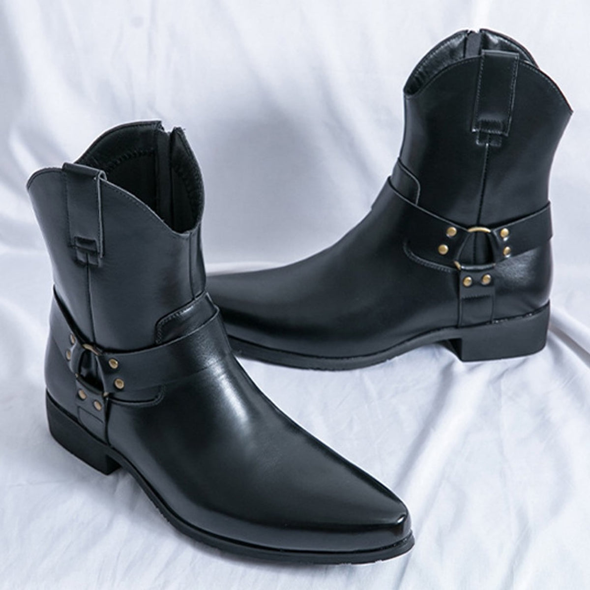 Sterling Pointed-Toe High Top Western Boots