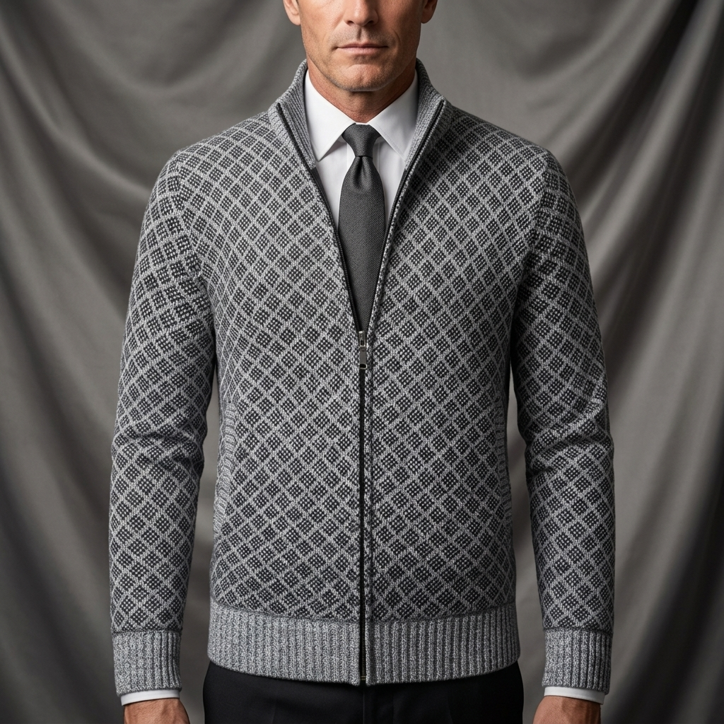 Blake Holloway Winter Knit Business Cardigan Jacket