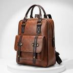 Nova Vintage Vegan Leather Laptop Backpack