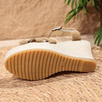 Élise Braided Espadrille Wedge Sandals