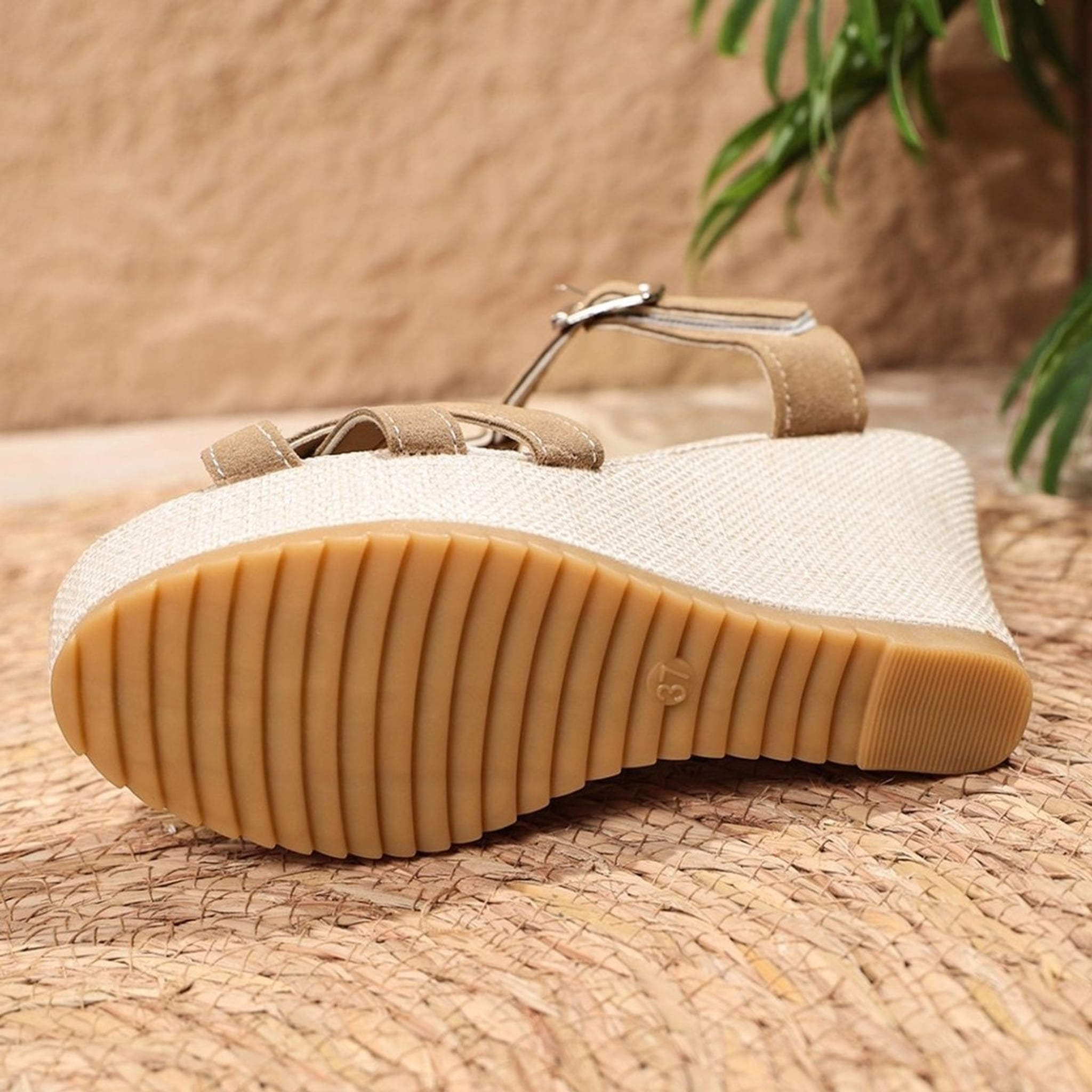 Élise Braided Espadrille Wedge Sandals