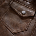 Stryde Vintage Aviator Layered Hoodie Jacket