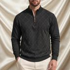 Blake Holloway Diamond Knit Mock Neck Pullover