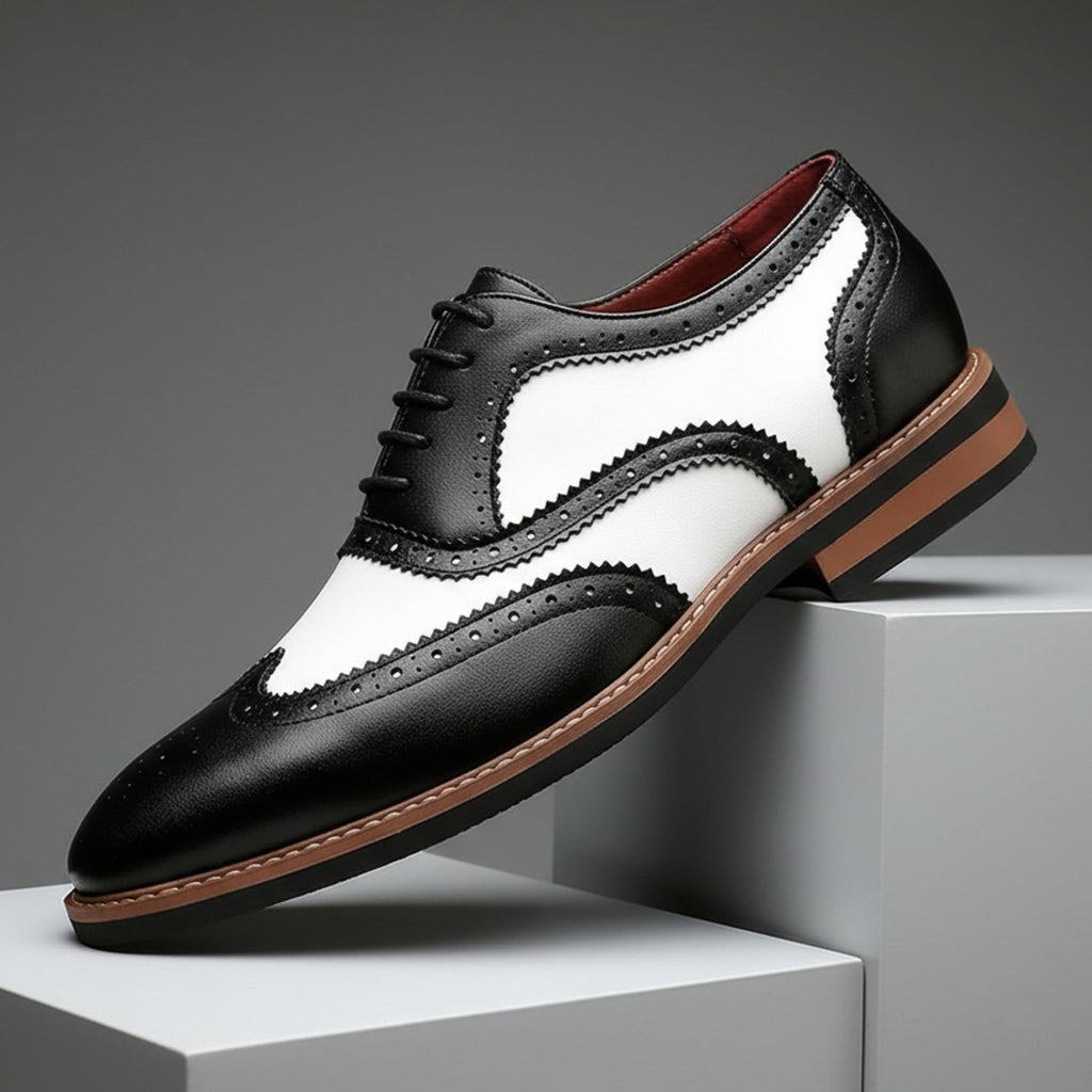 Stirling Two-Tone Wingtip Dress Oxfords