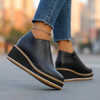 Alessia Winter Platform Side Zipper Booties