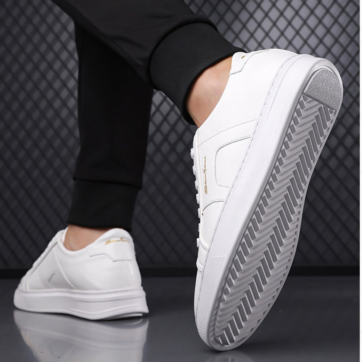 Sam Nom Minimal White Dress Sneakers