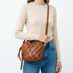 Élise Woven Vegan Leather Handbag