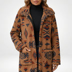 Léa Women's Long Winter Boho Indigenous Coat