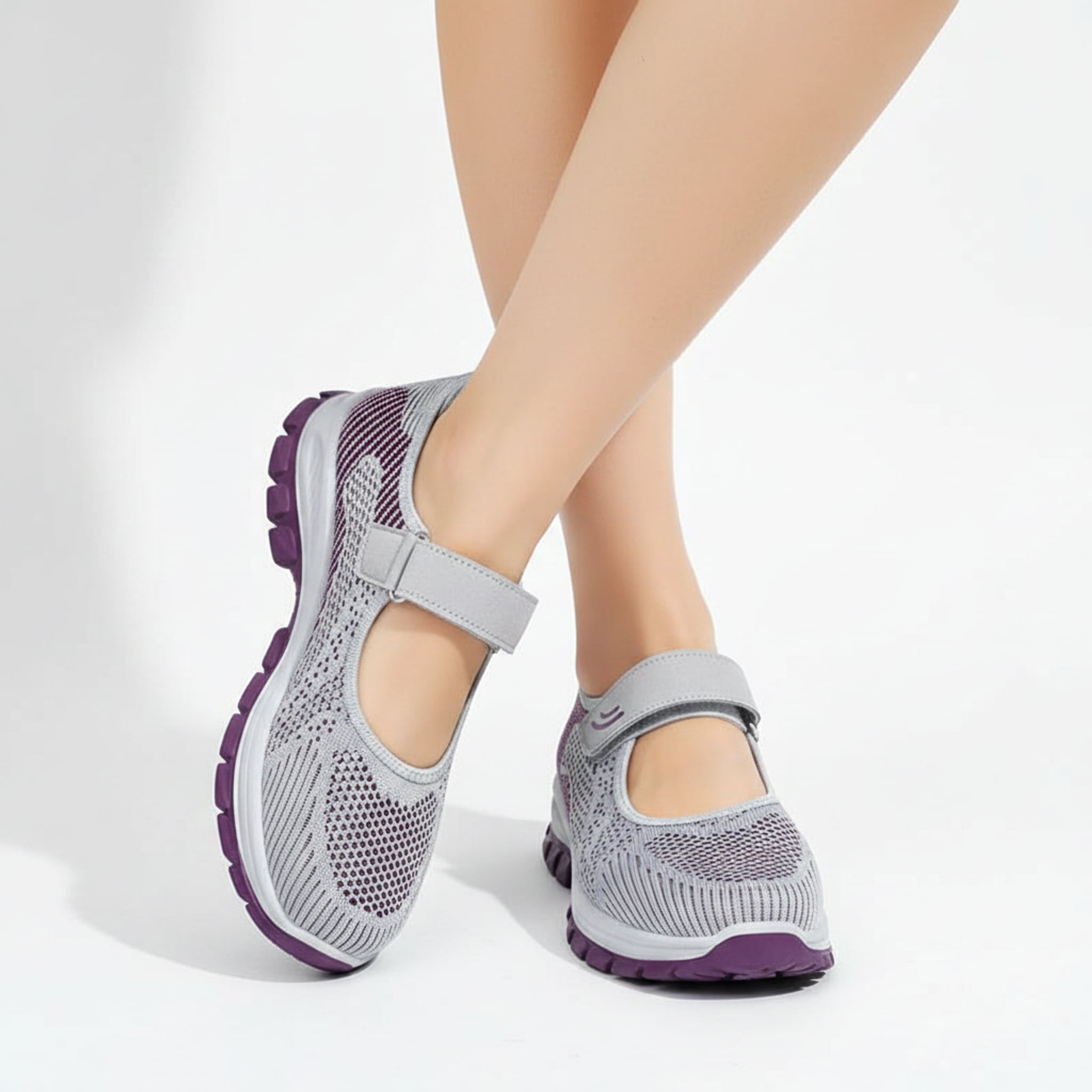 Élise Easy-Wear Velcro Orthopedic Walking Sneakers