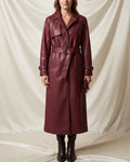 Léa Signature Vegan Leather Trench Coat