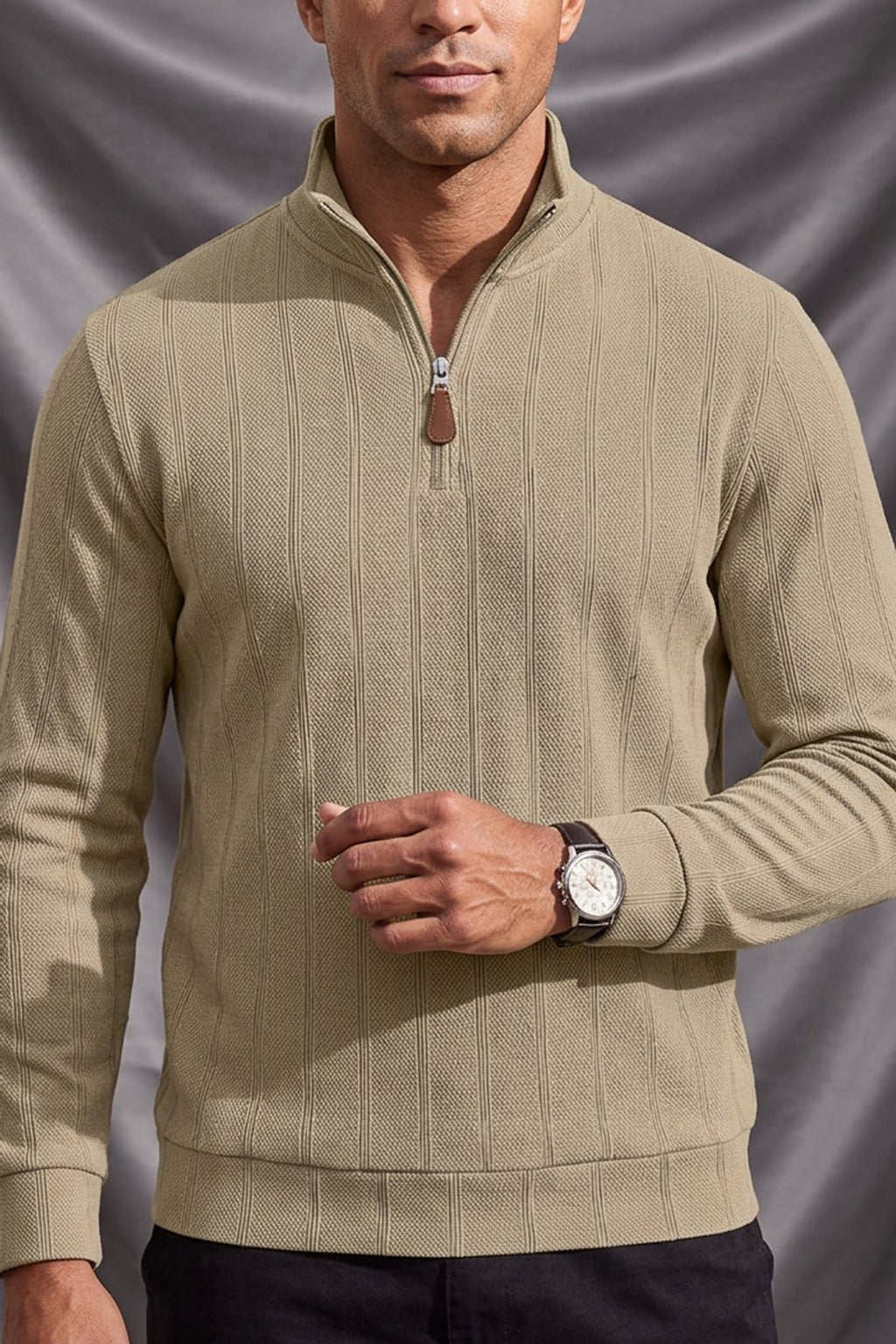 Blake Holloway Clifford Ribbed Half-Zip Pullover