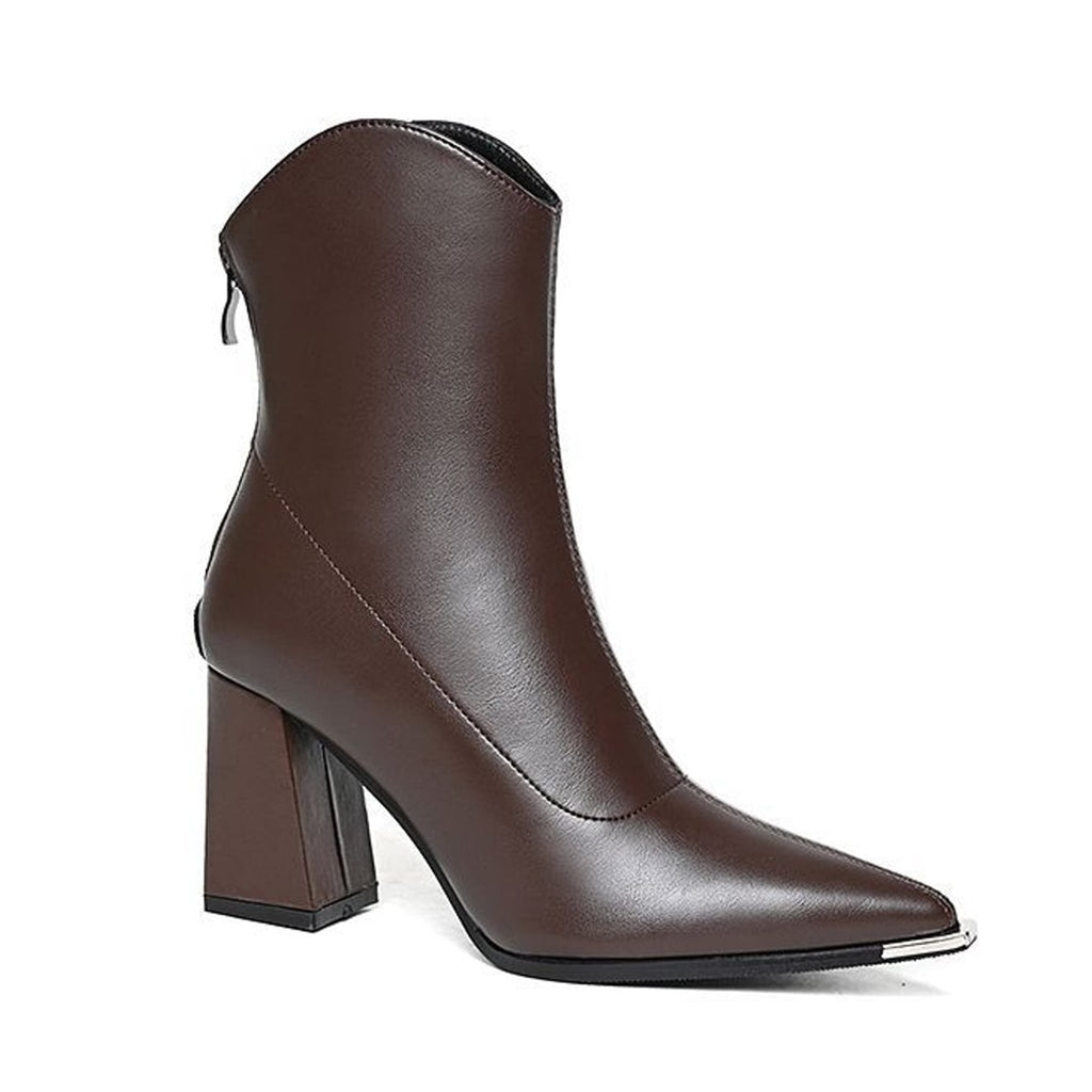 Élise Distinctive Block Heel Ankle Boots