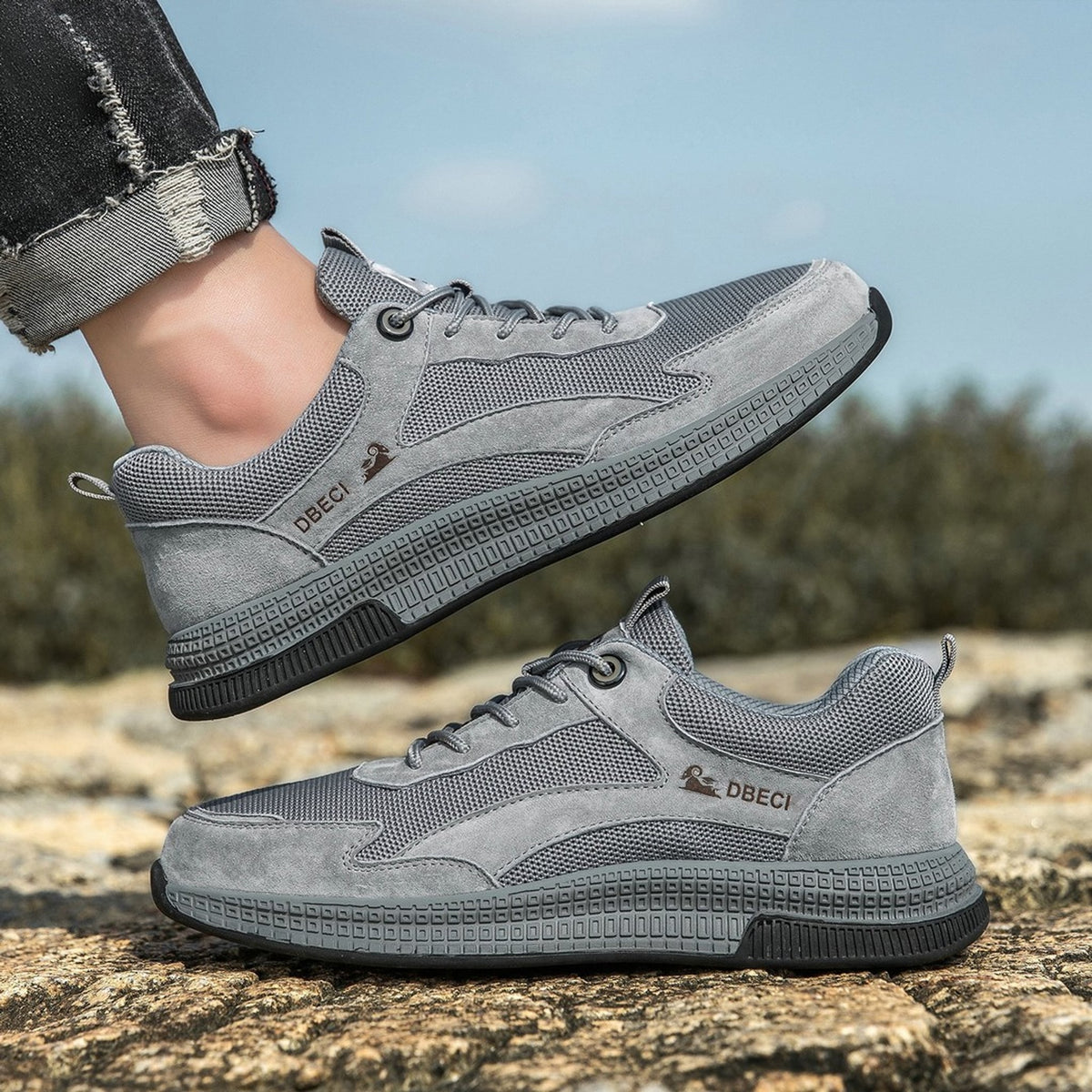 Stryde Mesh & Suede Casual Trainer