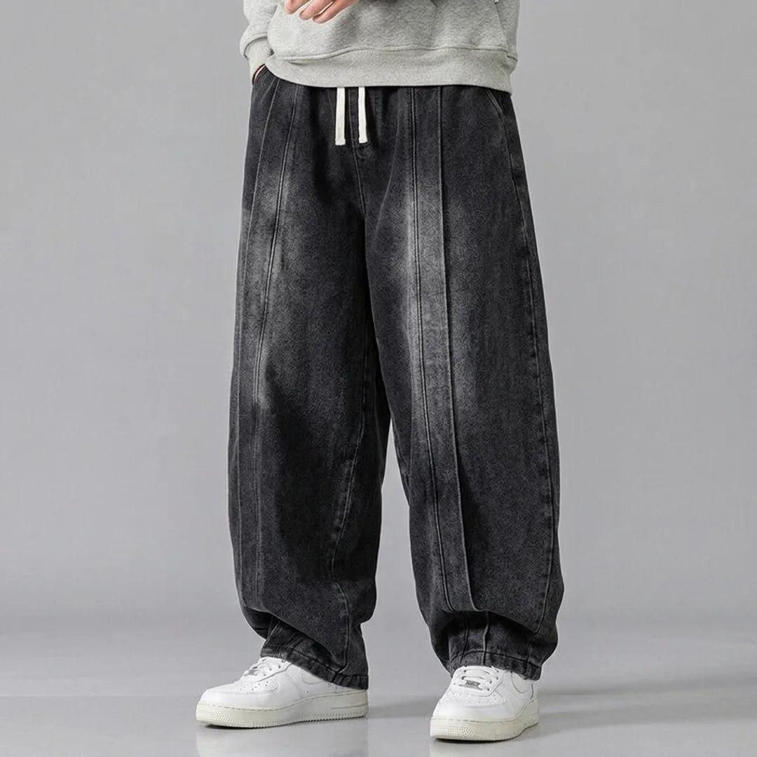 Donovan Vintage Washed Denim Baggy Jeans