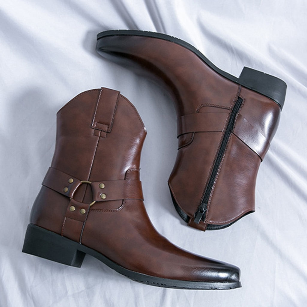 Sterling Pointed-Toe High Top Western Boots