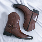 Sterling Pointed-Toe High Top Western Boots