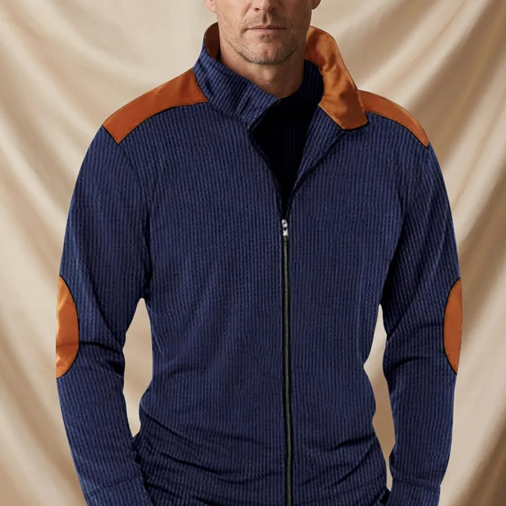 Blake Holloway Ribbed Knit Zip-Up Jacket