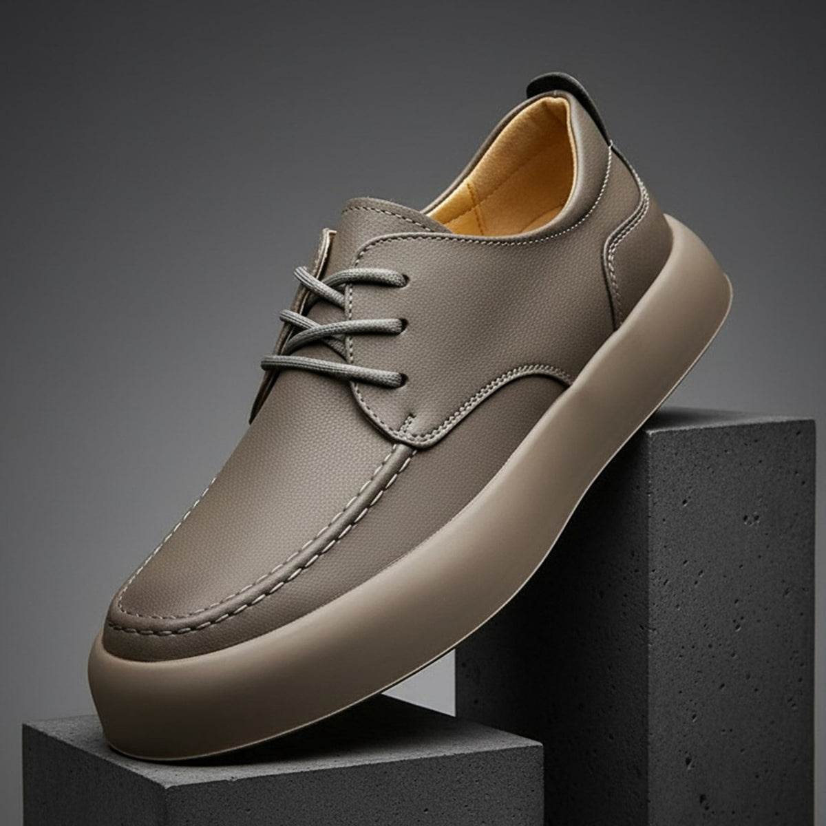 Clifford Leather Moc Toe Derby Shoe