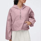Axel Active Water-Resistant Lightweight Hooded Windbreaker Top