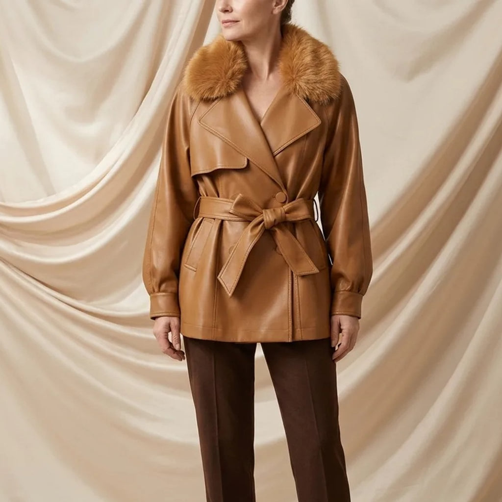 Avéra Fleece Lined Double-Breasted Jacket