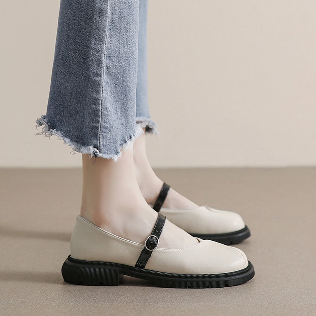 Élise Folded Mary Jane Ballet Flats
