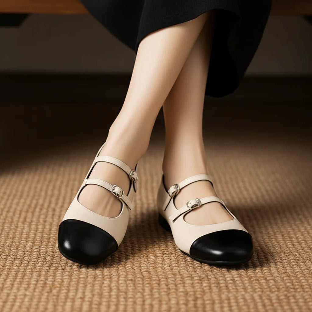 Élise French Vintage Ballet Mary Jane Flats