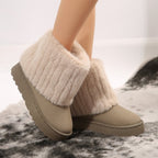 Élise Cozy Fur Cuff Winter Booties