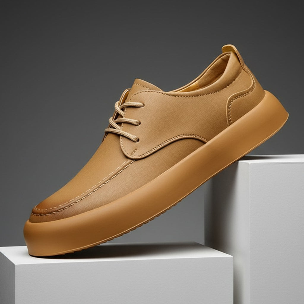 Clifford Leather Moc Toe Derby Shoe