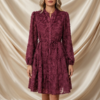 Léa Vintage Floral Lace Midi Dress