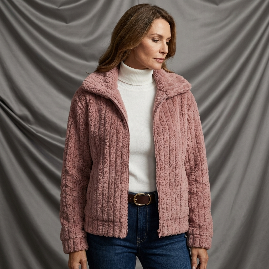 Léa Warm Microfleece Lapel Jacket