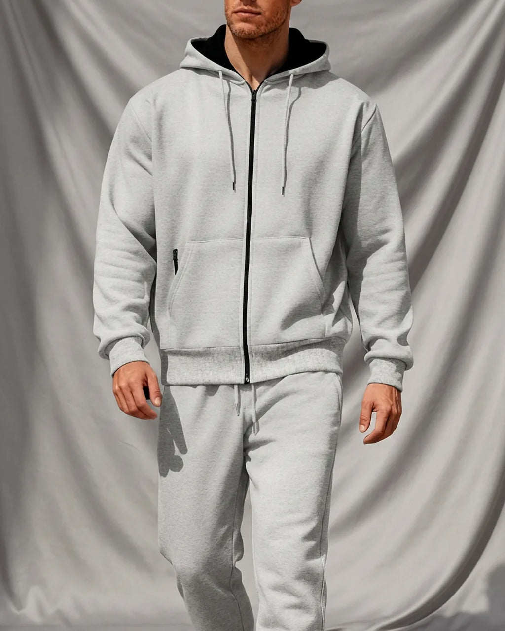 Axel Active Performance Fleece Zip-Up Hoodie & Jogger Set