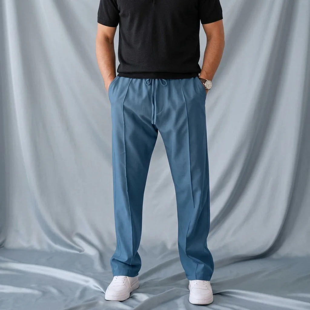 Clifford Relaxed Straight-Leg Formal Joggers