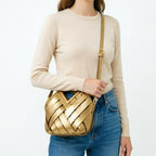 Élise Woven Vegan Leather Handbag