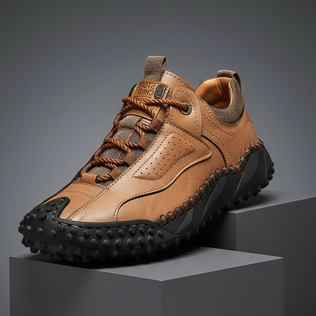 Stryde Vintage Stitched Supple Leather Sneaker