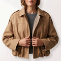 Léa Lightweight Bat Sleeve Bomber Jacket