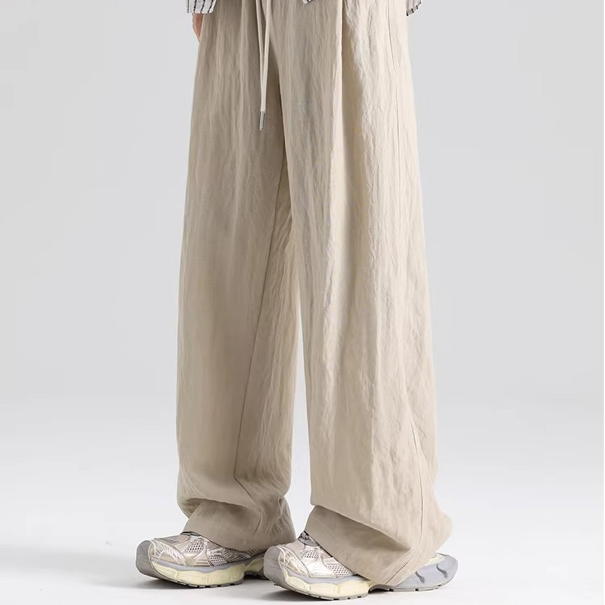 Urban Theory Breathable Linen-Blend Baggy Pants