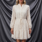Léa Vintage Floral Lace Midi Dress