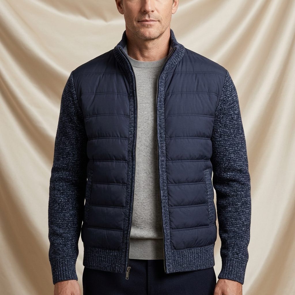 Blake Holloway Quilted Cardigan Puffer Jacket