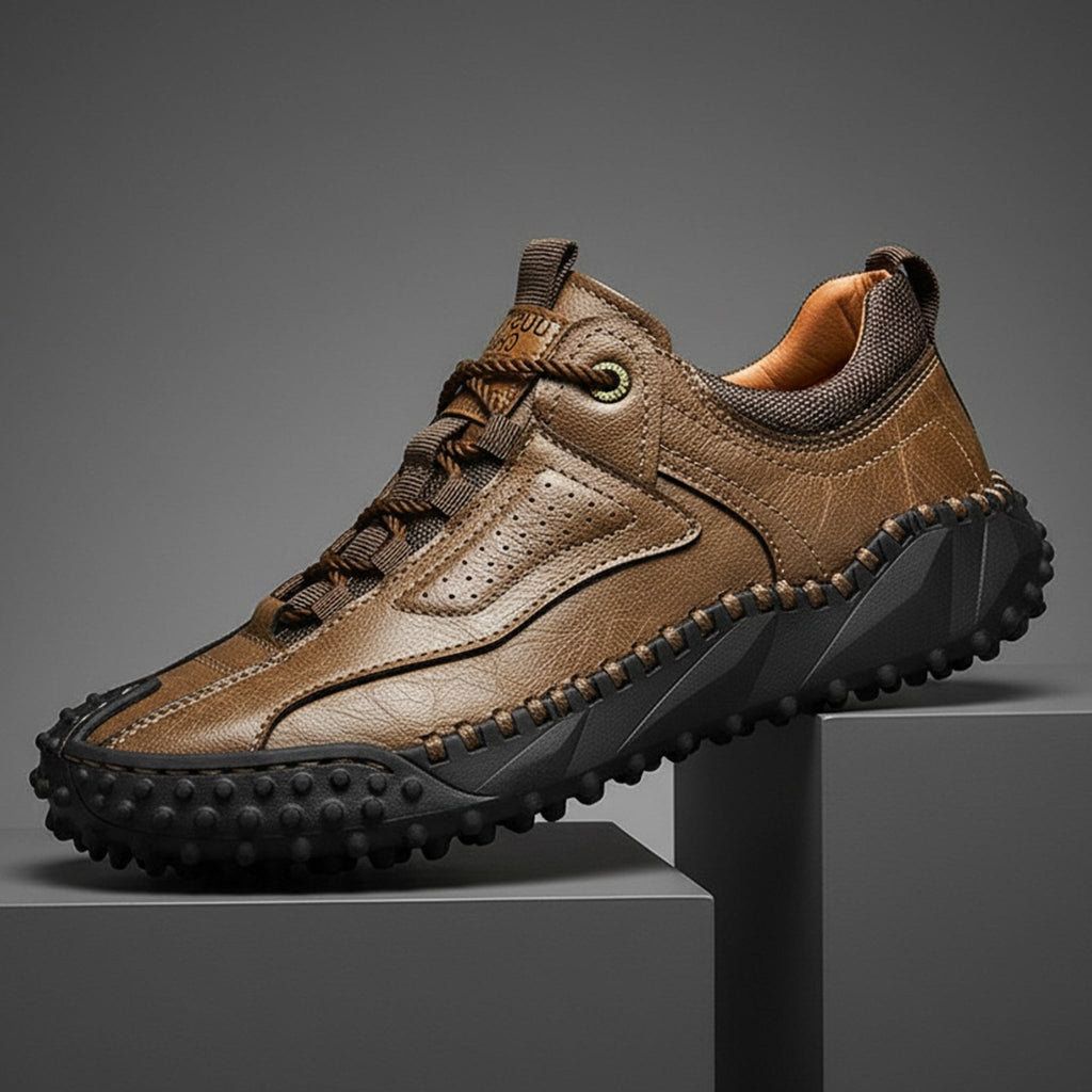 Stryde Vintage Stitched Supple Leather Sneaker