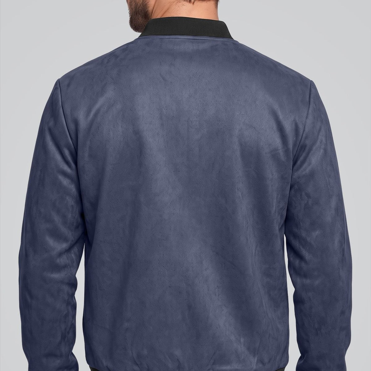 Clifford Minimal Suede Bomber Jacket