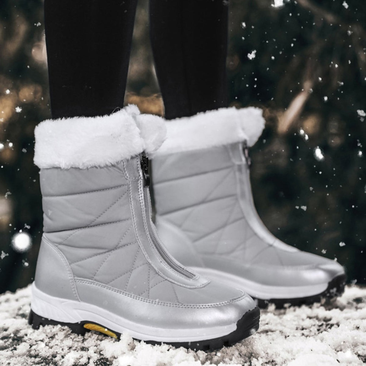 Élise Fleece-Lined Water-Resistant Quilted Boots