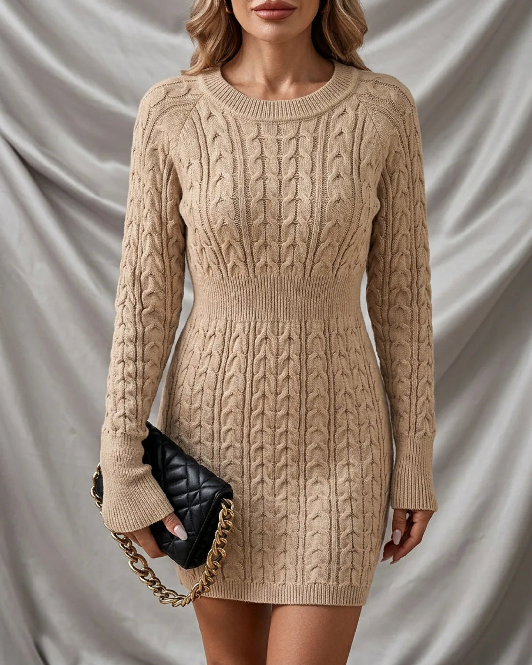 Penelope Effortless Twist Knit Dress